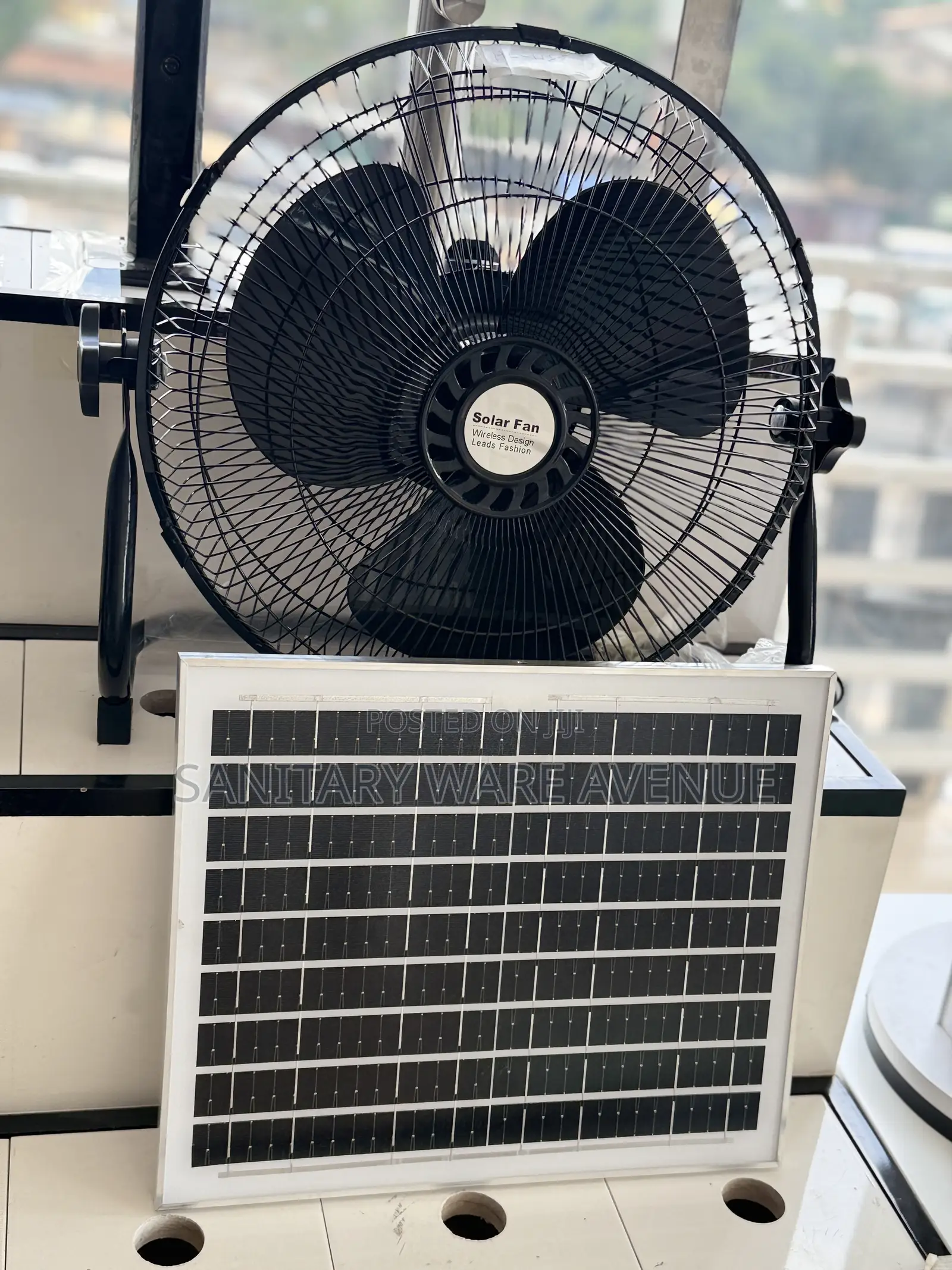 Solar Fan Panel _ Rechargeable Fan