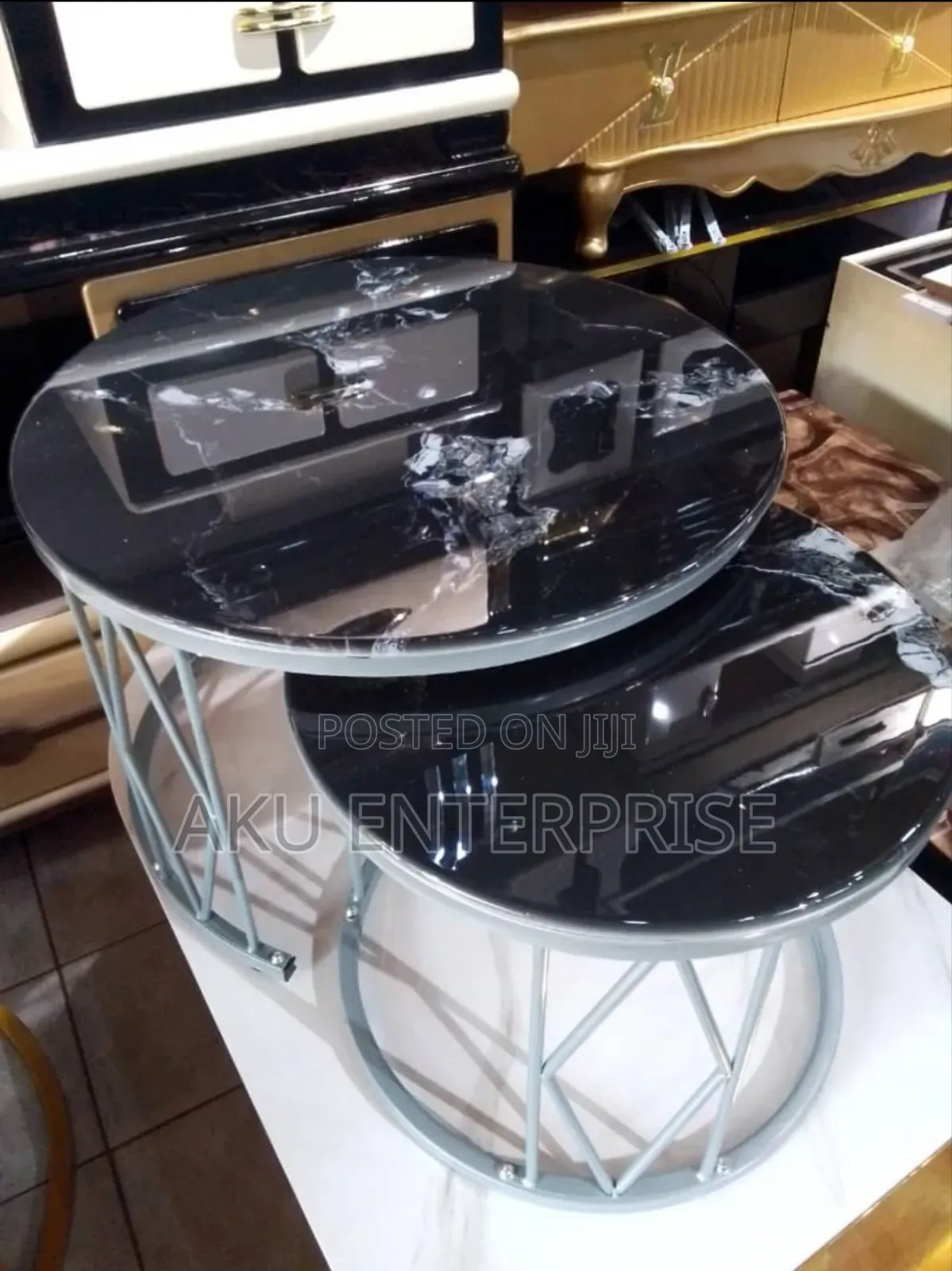 2 in 1 Marble Centre Table
