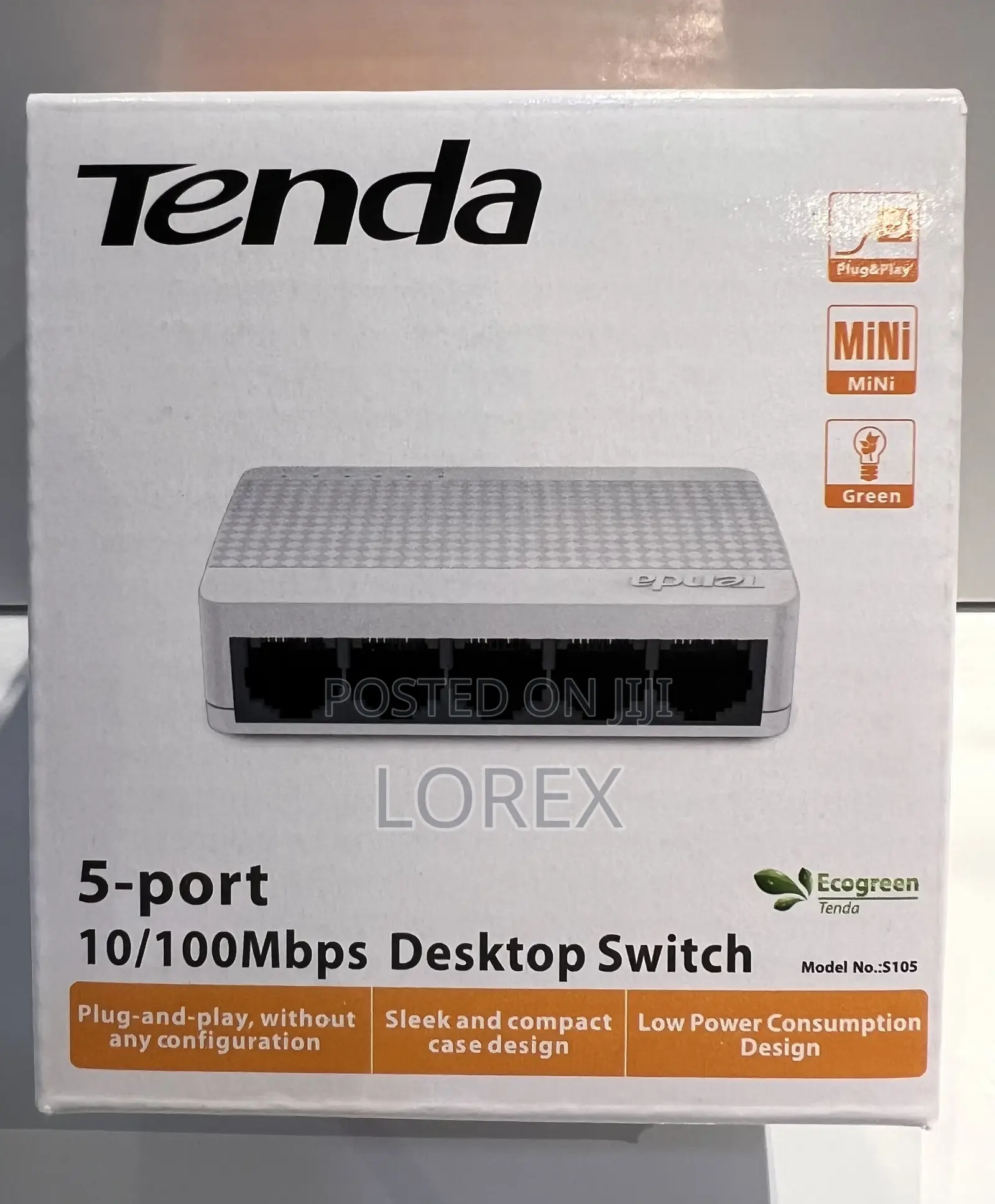 Tenda 5 Port Desktop Switch 10/100mbps S105