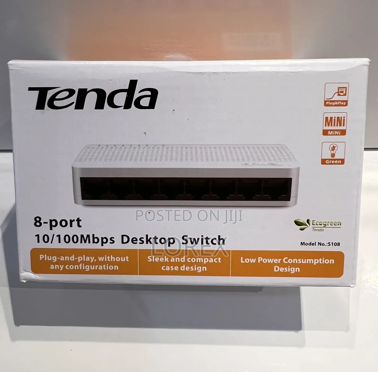 Tenda 8 Port 10/100mbps Network Desktop Switch S108