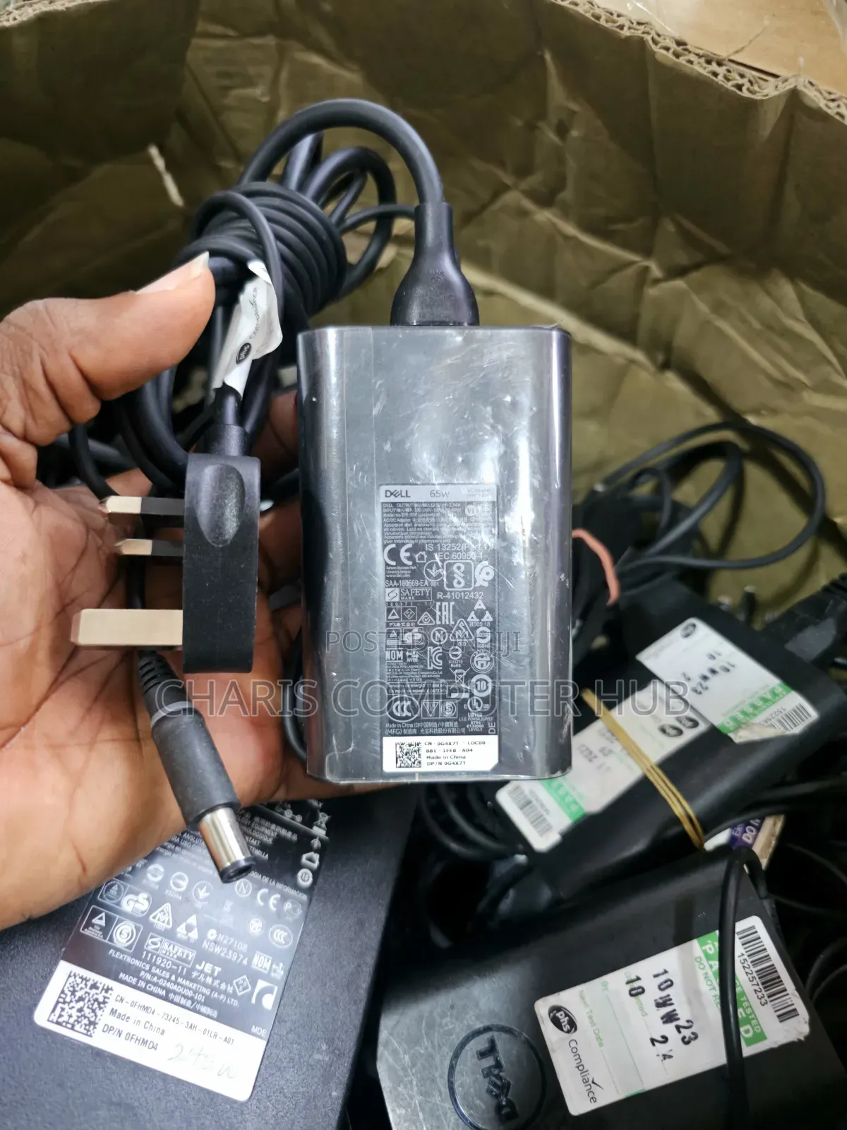 Original Dell Big Pin Charger 65 Watts