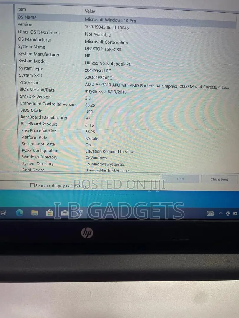 Laptop HP 255 G5 8GB AMD A6 HDD 500GB