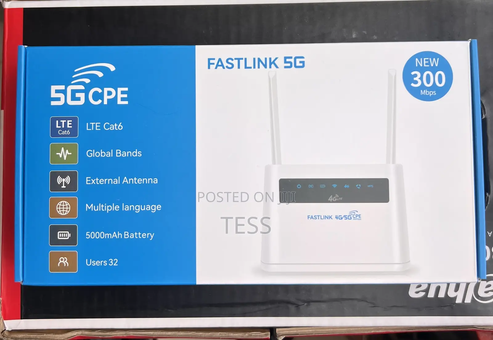 Fastlink 4g Lte Universal Sim Router+ Backup Battery