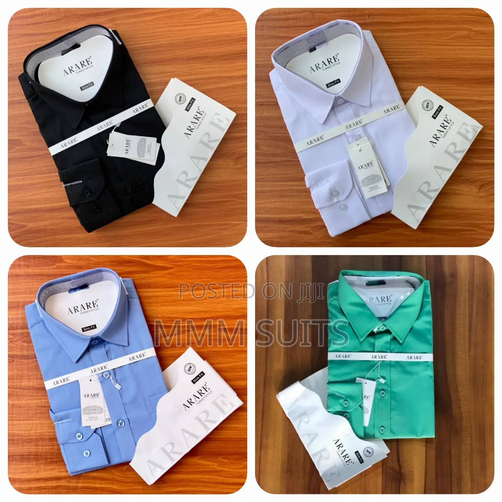 Quality Official Men Shirt Arare in All Colors