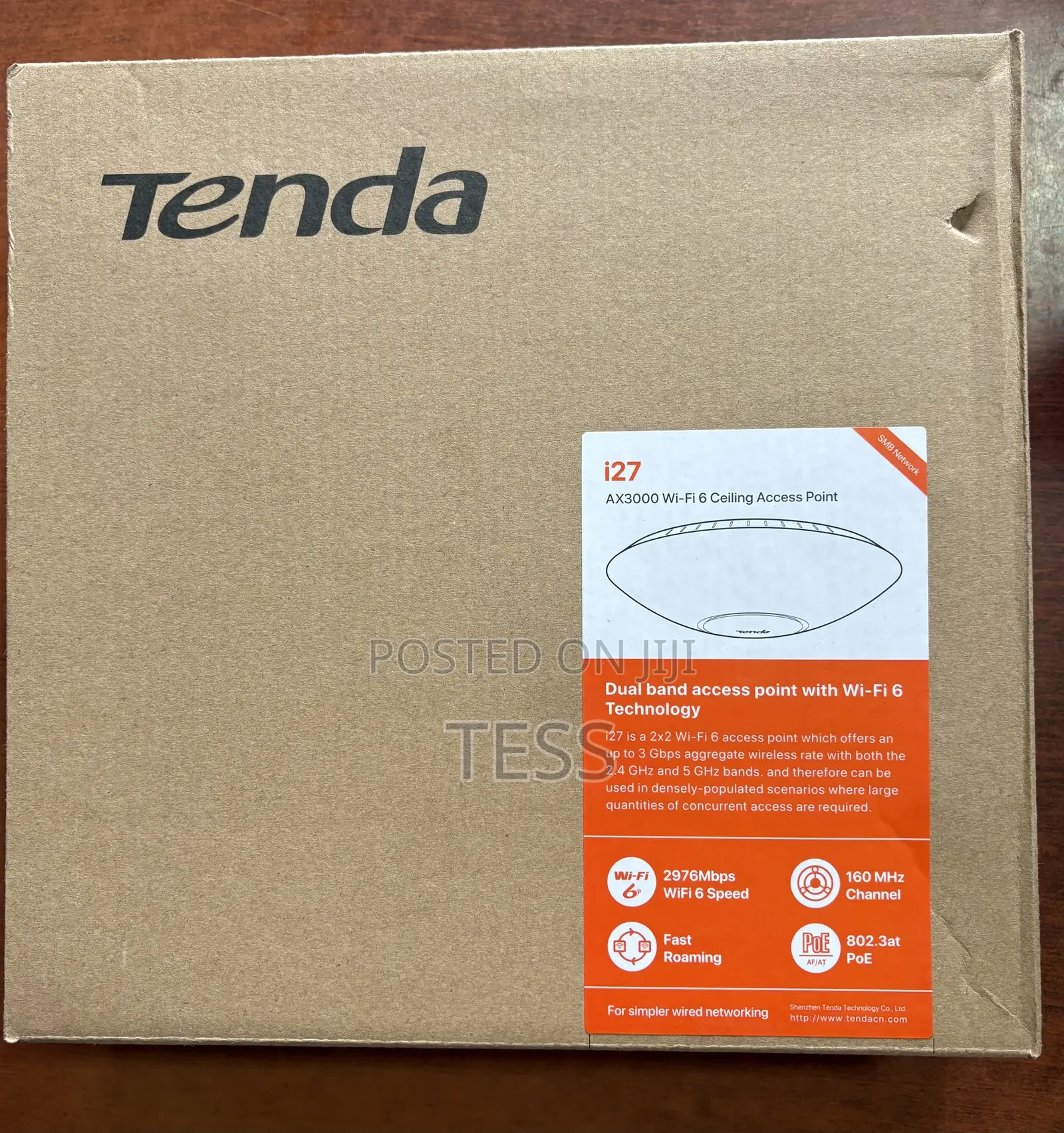 Tenda I27 Ax3000 Wi-fi 6 Ceiling Access Point Dual-band