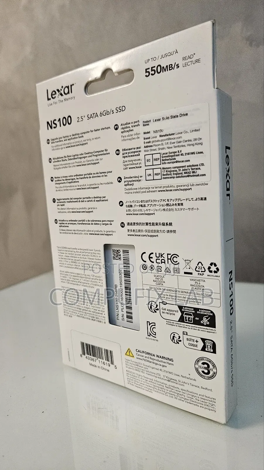 Lexar Ns100 2.5" Internal Sata Solid State Drive