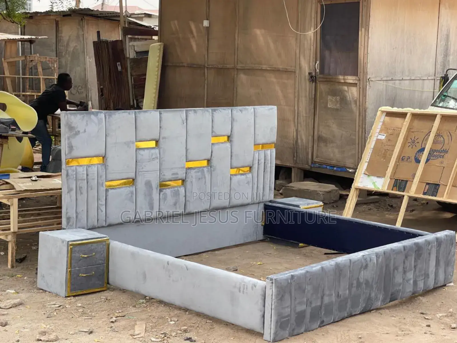 Available Queen Size Bed Frame With Side Drawers