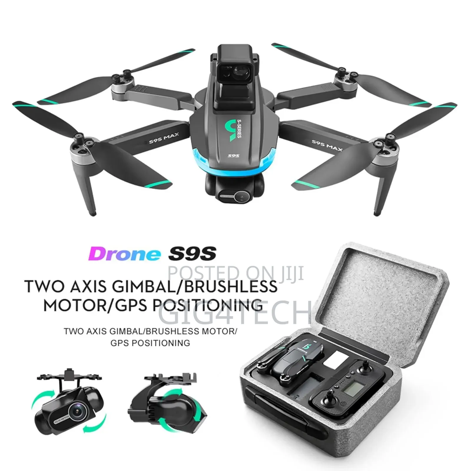 S9s Max GPS High Definition Drone With 2 Axis Gimbal