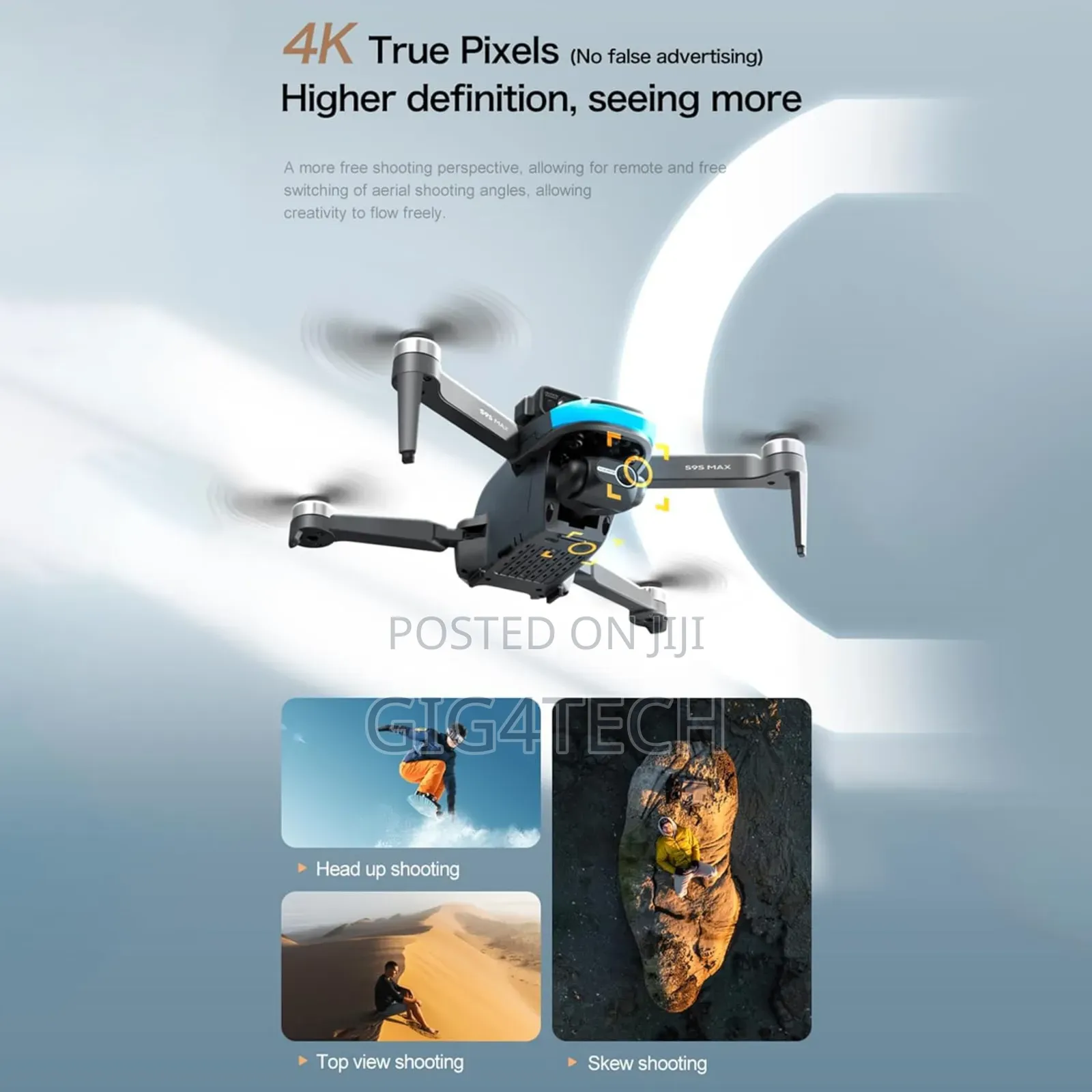S9s Max GPS High Definition Drone With 2 Axis Gimbal