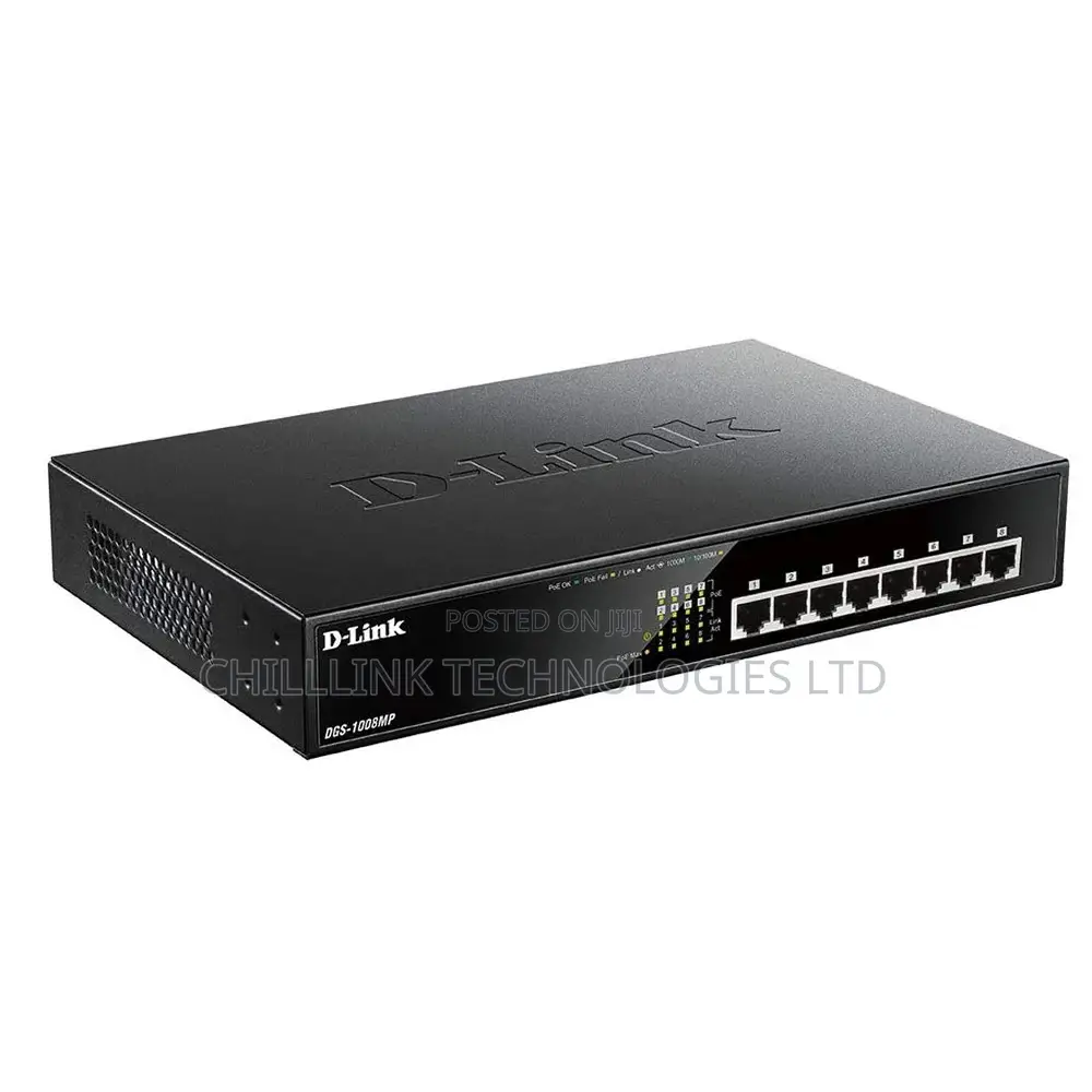D-Link DGS-1008mp 8-Port Desktop Gigabit Max Poe Switch