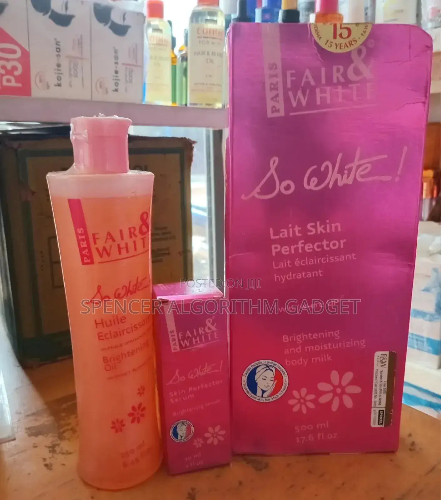 Fair and White So White Set(Lotion, Serum and Oil)