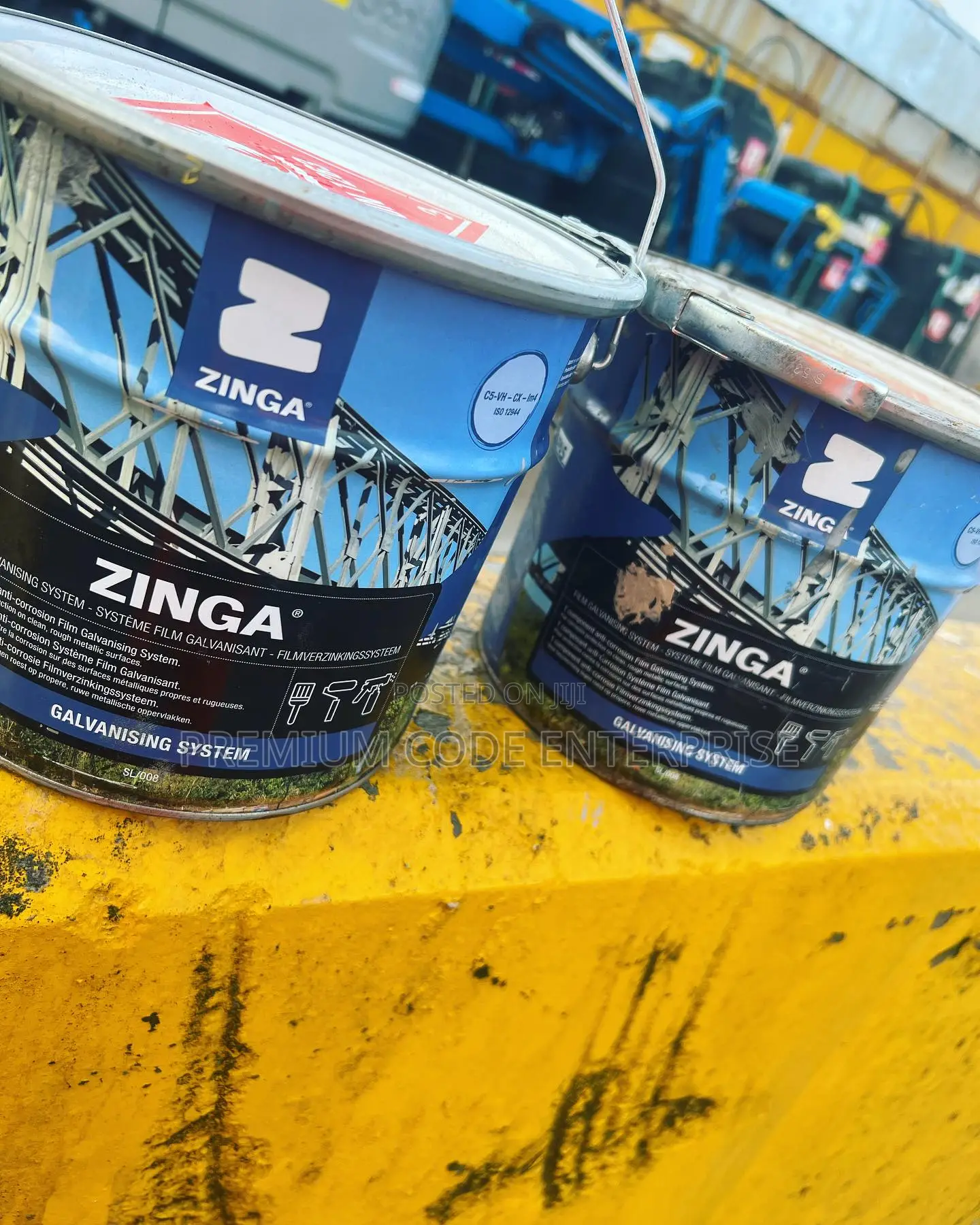 Zinga Cold Galvanizing Paint–95% Zinc Coating for Steel, 5kg