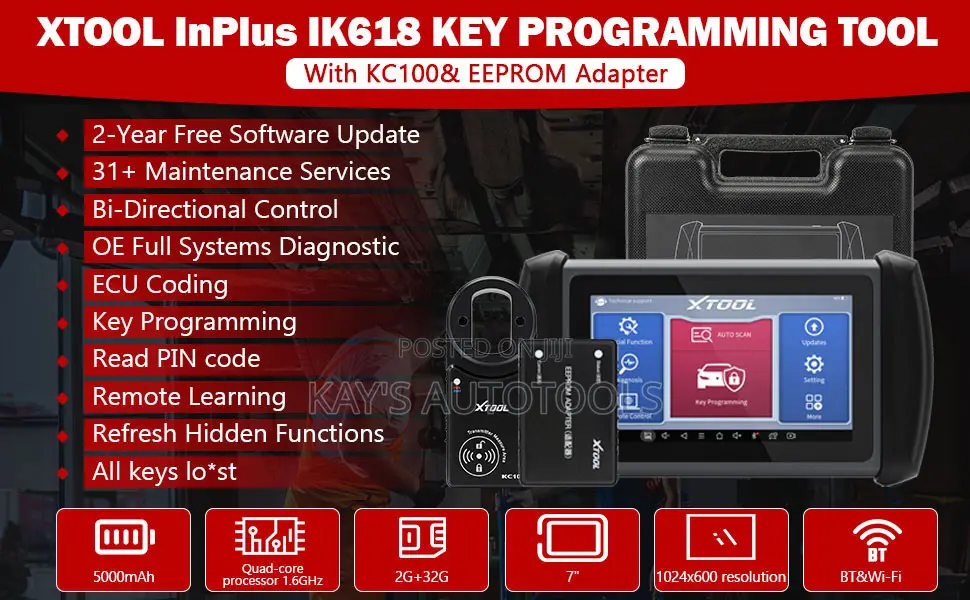 Xtool Ik618 Car Diagnostics and Key Programming Tool