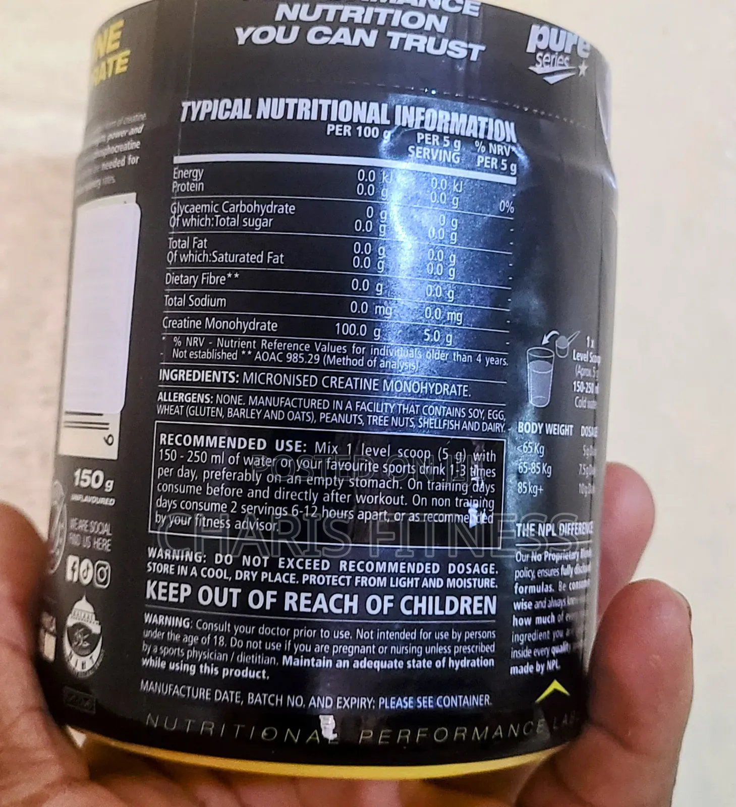 Micronized Creatine