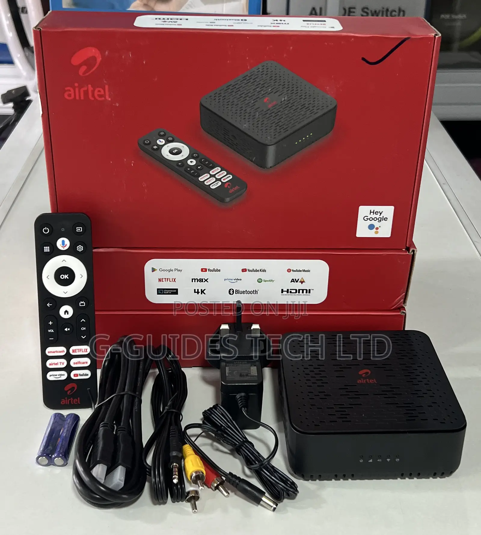 Airtel Android Tv Box D530 + 4g Universal Router 2 In 1