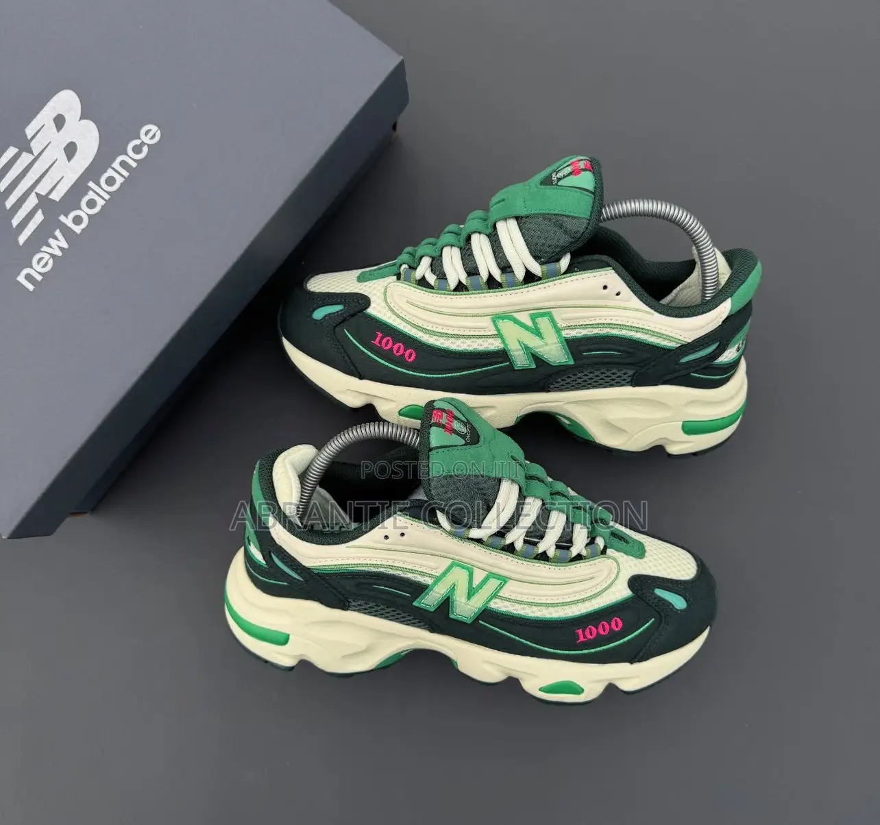 New Balance 1000 Green/White Sneaker