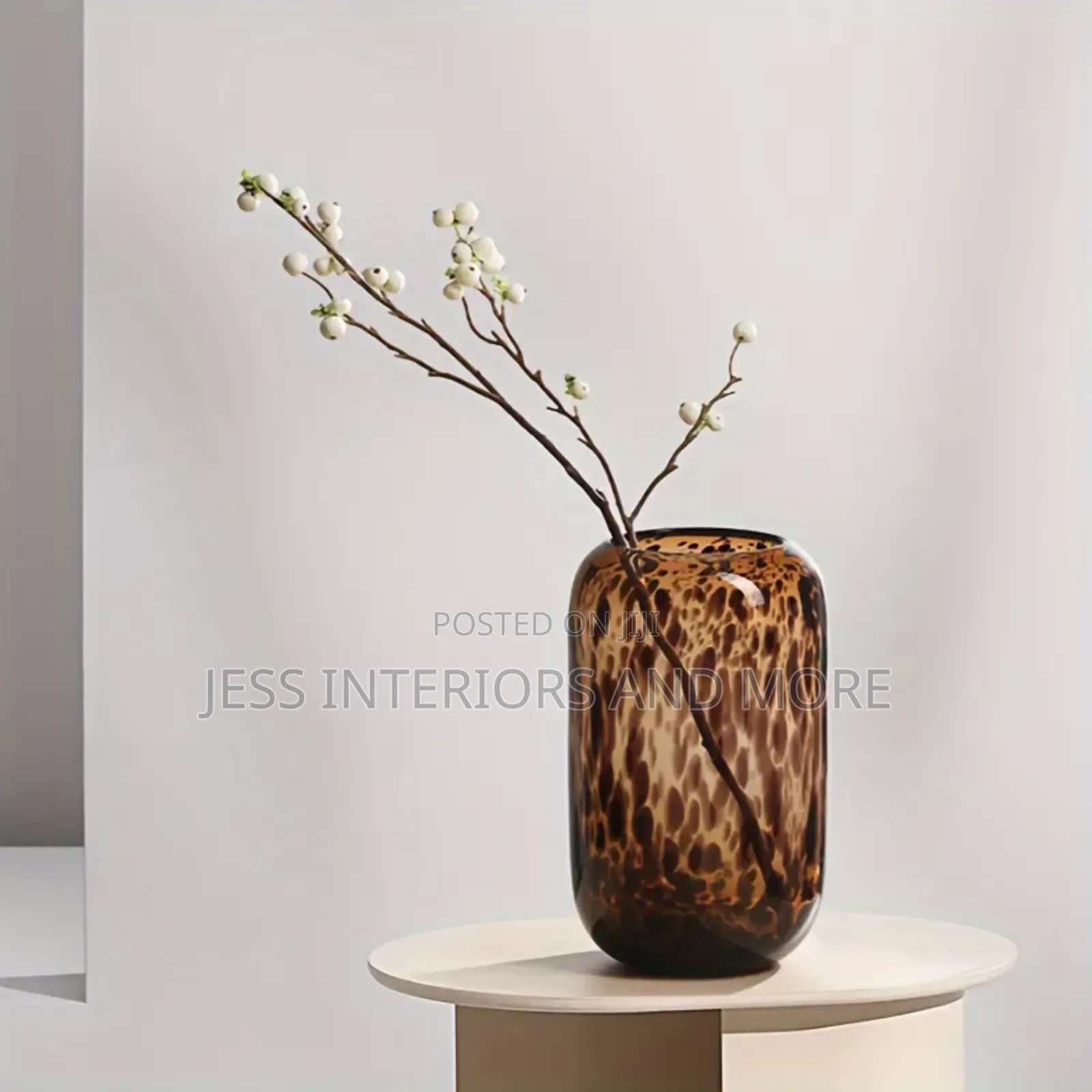 Vase Set(Vase Set(Amber Leopard)