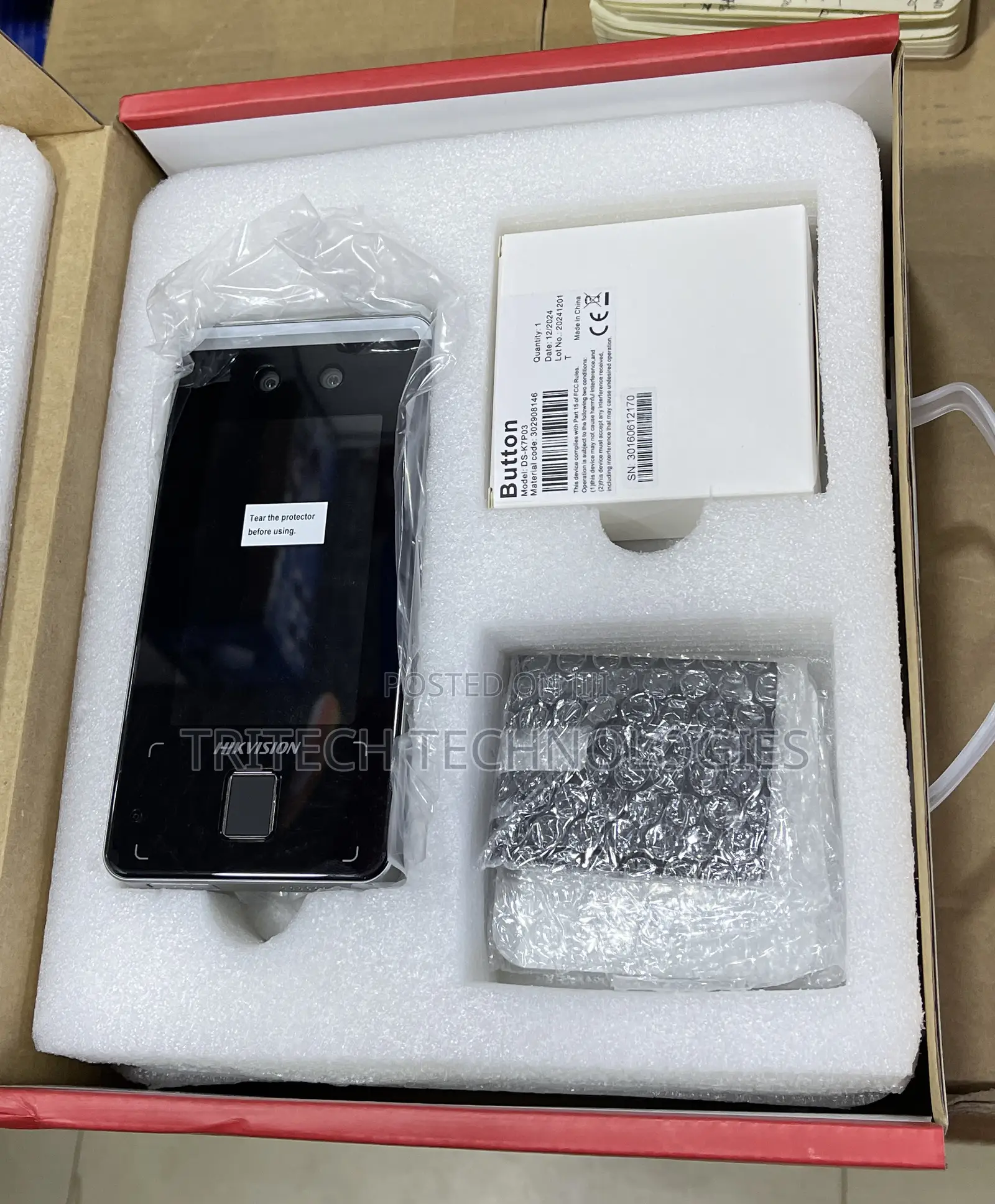 Hikvision Face Recognition Access Control Kit Ds-Kas541