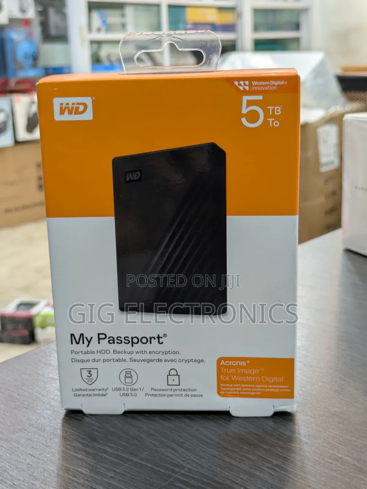 Wd 5tb My Passport Usb 3.2 Gen 1 External Hard Drive