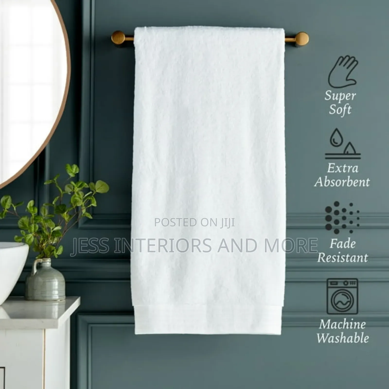 Towel Set(Arctic White)6-piece
