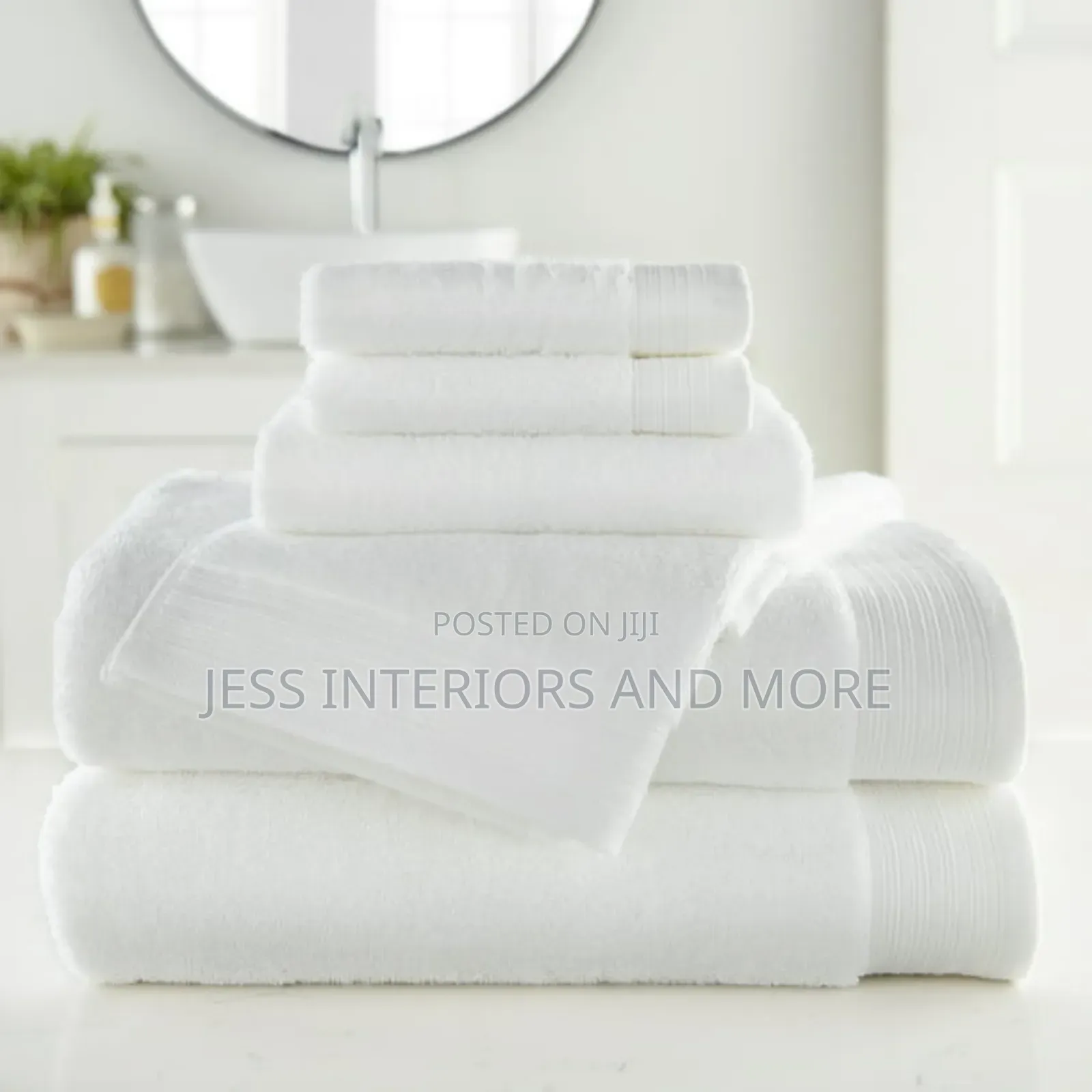 Towel Set(Arctic White)6-piece