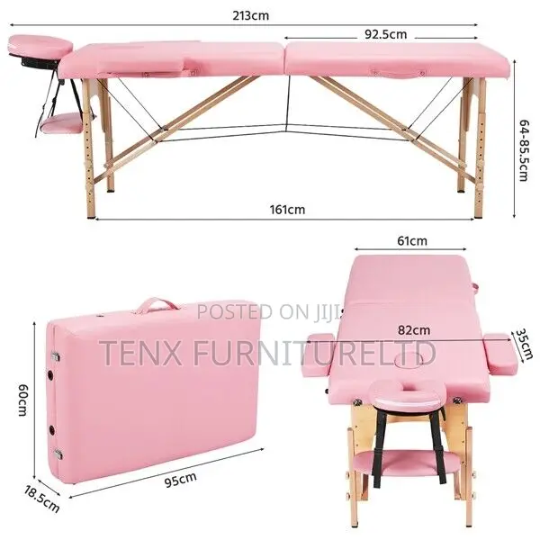 Folding Massage Table Spa Beauty Bed Portable Salon Therapy