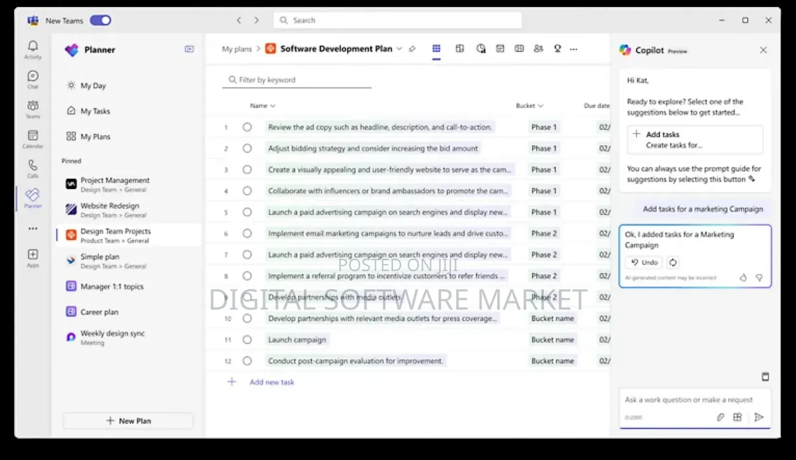 Microsoft Planner and Project Plan 3 for 2 User