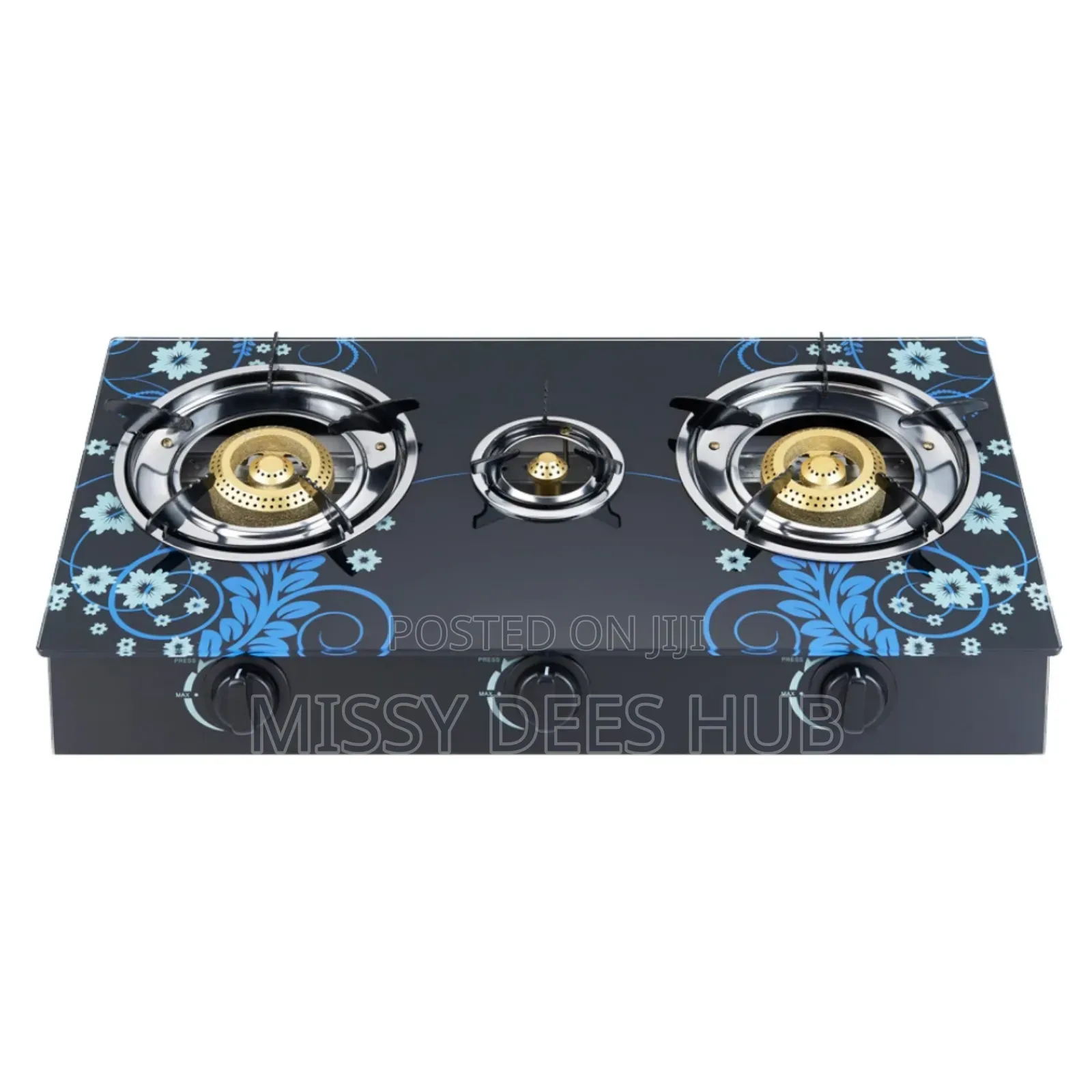 3 Burner Tempered Glasstop Cooker