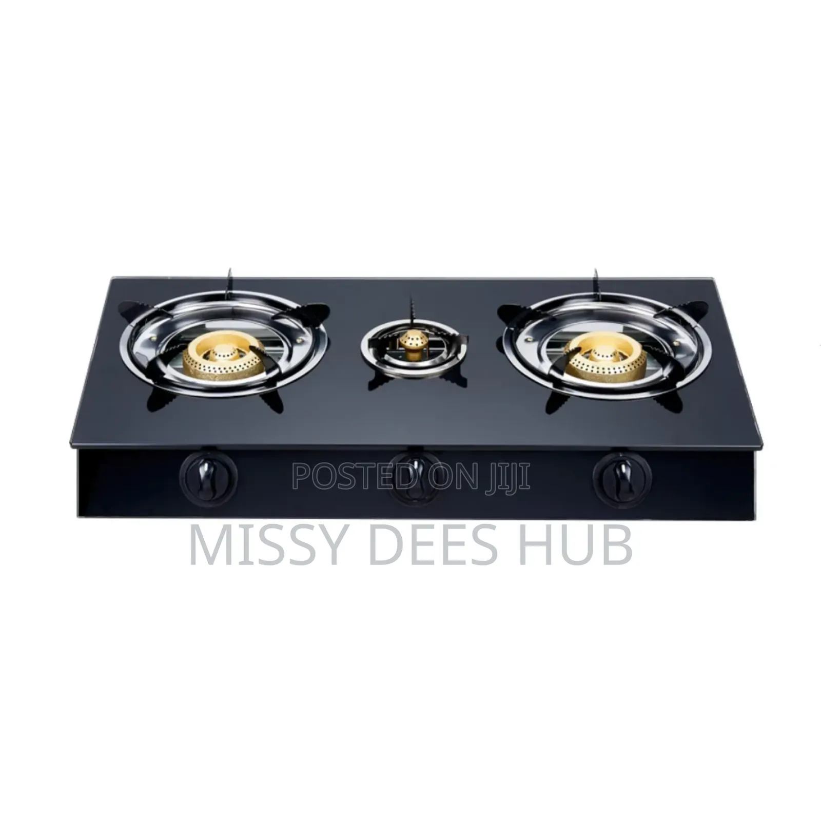 3 Burner Tempered Glasstop Cooker