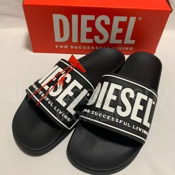 Diesel Open Toe Shower Slip on Slides/Slippers