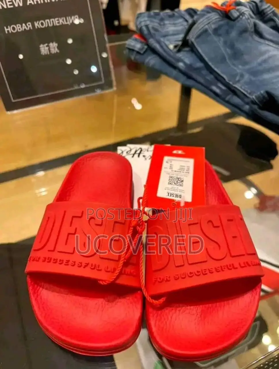 Diesel Open Toe Shower Slip on Slides/Slippers