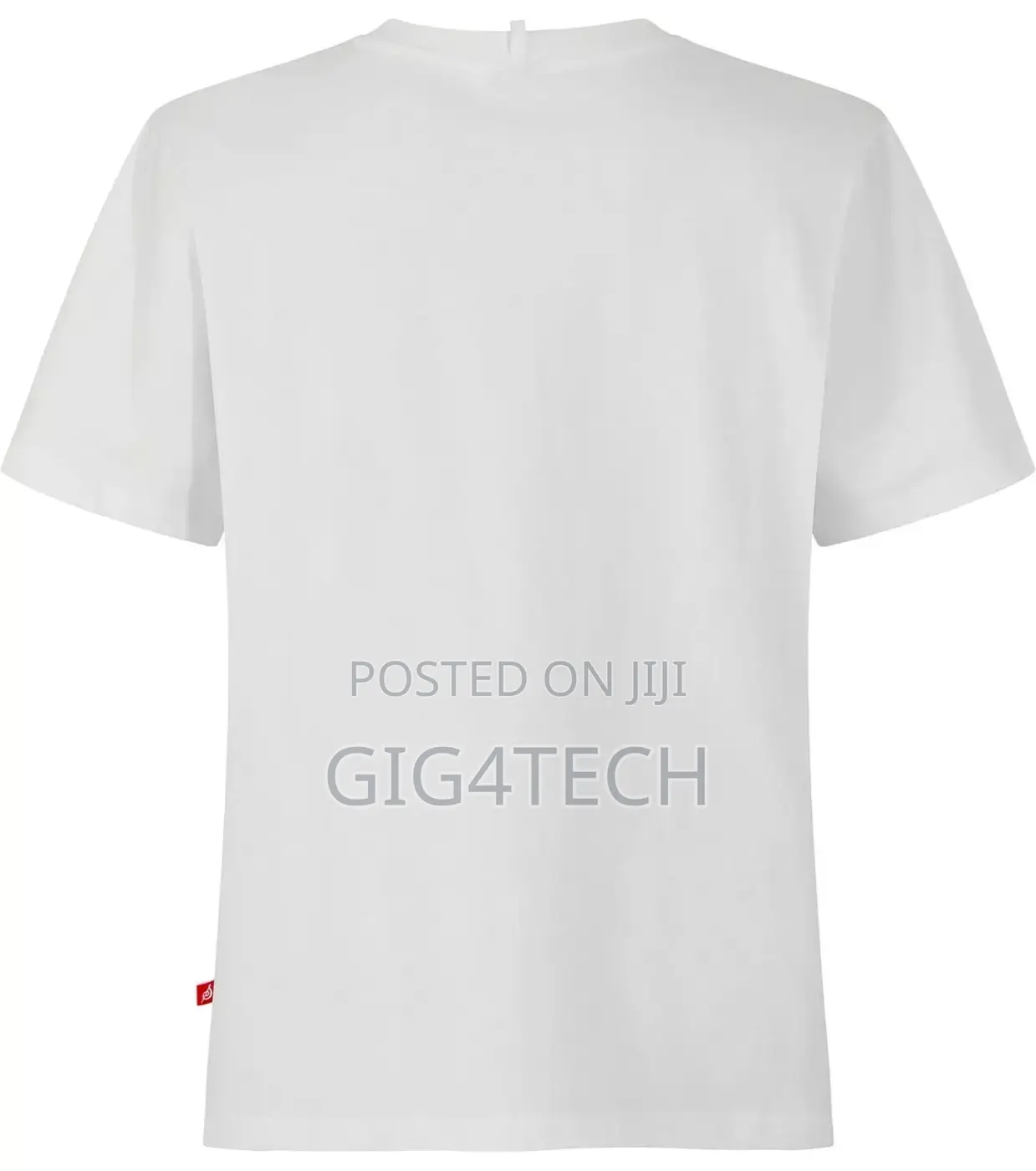 Jersey Round Neck Tshirt Plain White Unisex