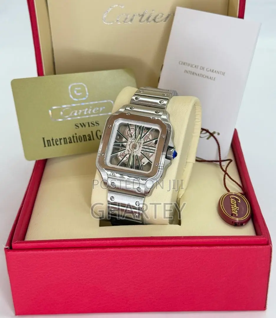 Skeleton Premium Santos De Cartier Mechanical Watch