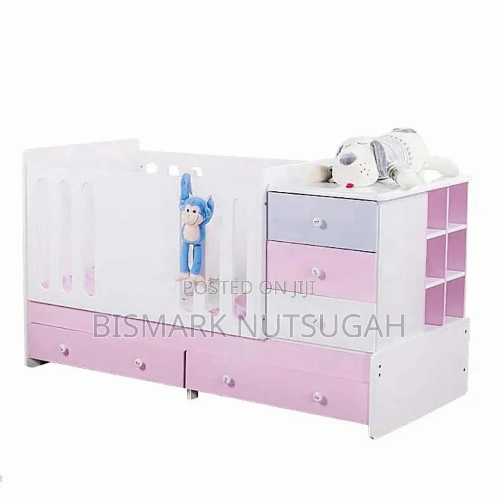 Drawer Wooden Baby Cot Bed