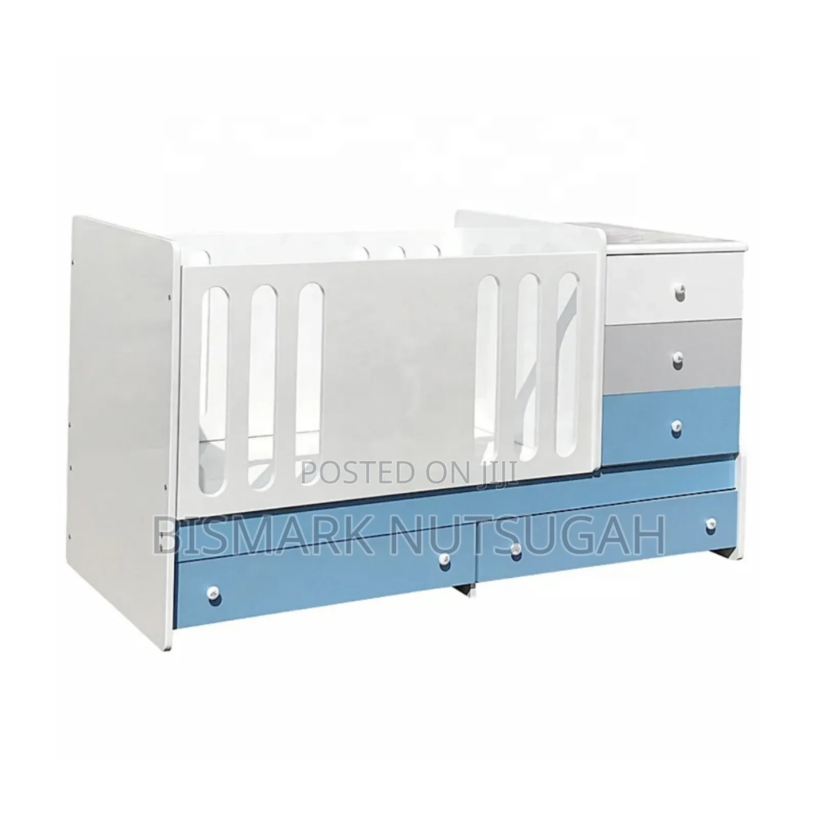 Drawer Wooden Baby Cot Bed