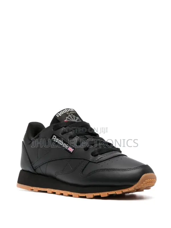 Reebok Classic Leather Black Gum Mens Sneakers (Sizes 46/47)
