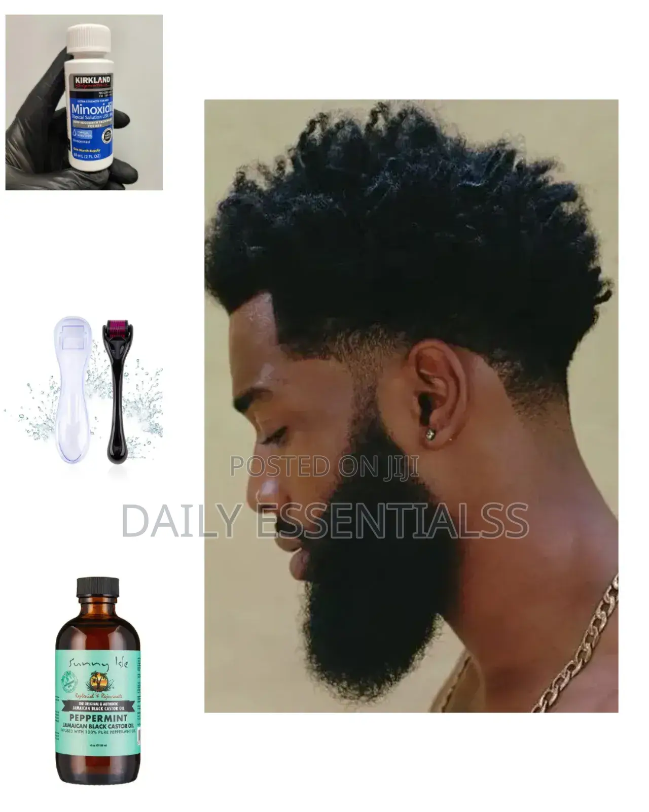 Kirkland + Peppermint Oil + Derma Roller Kit