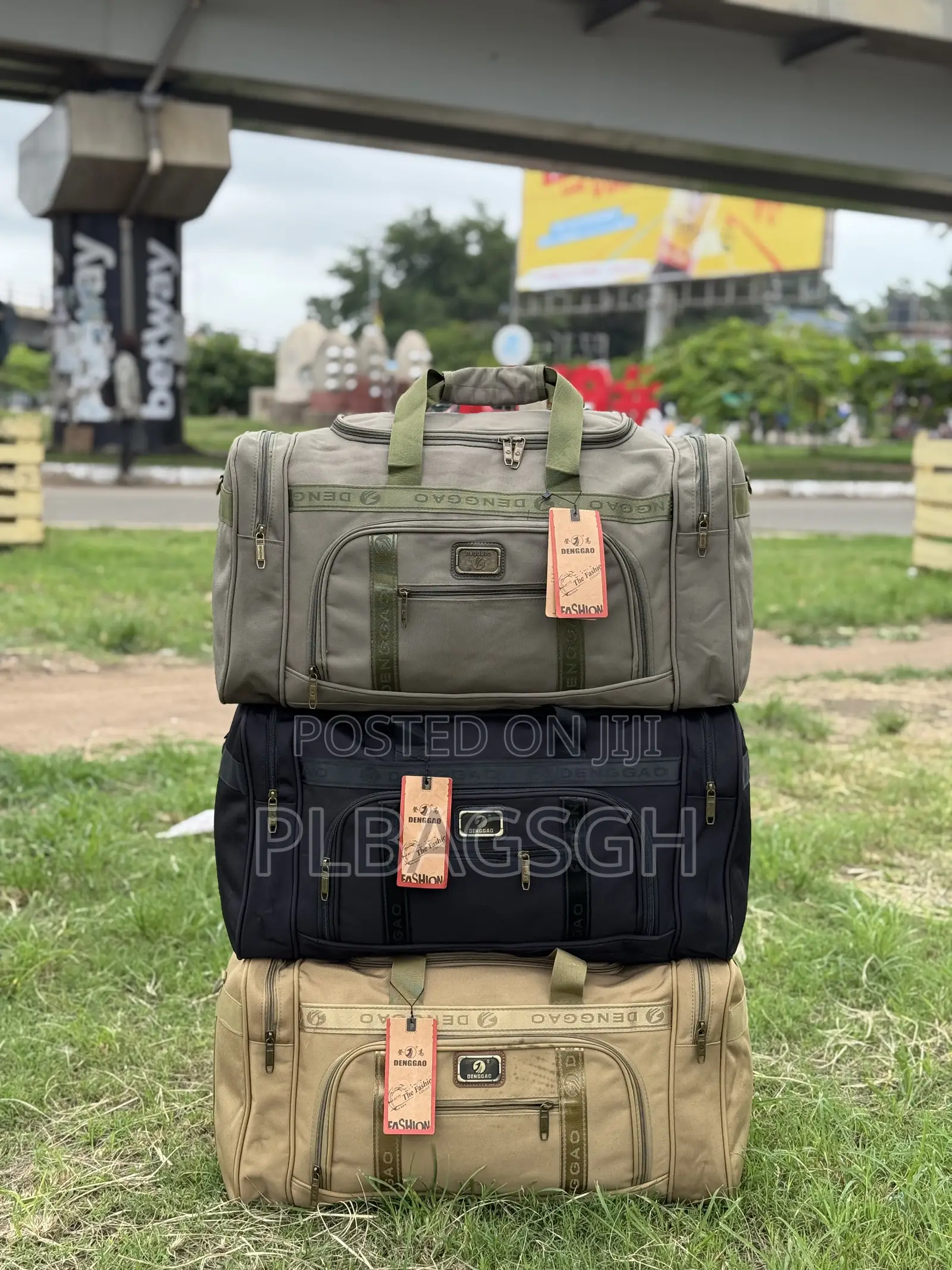 Khaki Duffel Traveling Bag 20 Inch Carry on Bag