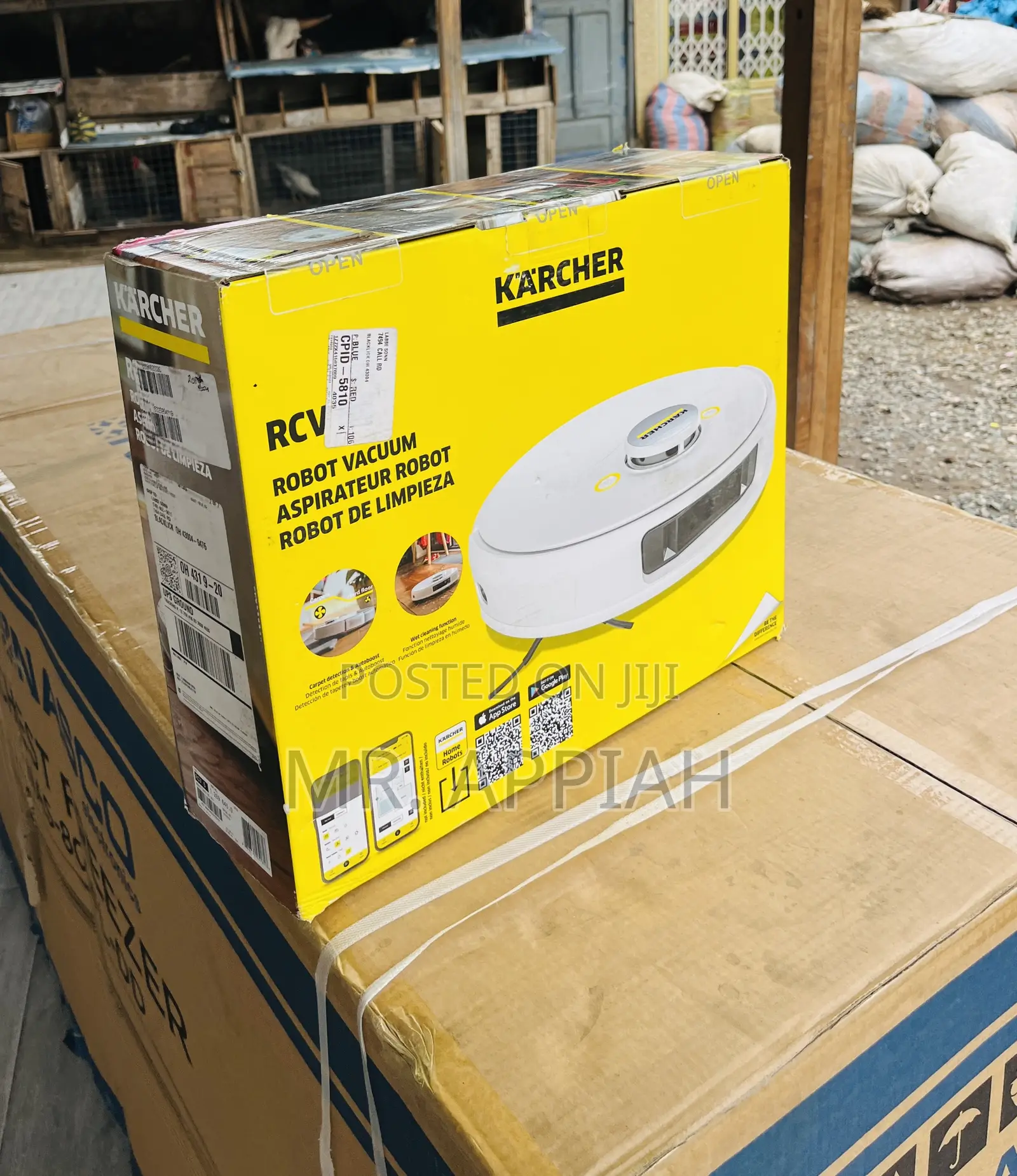 Well Design Karcher Robot Vacuum Cleaner With Mop Function.