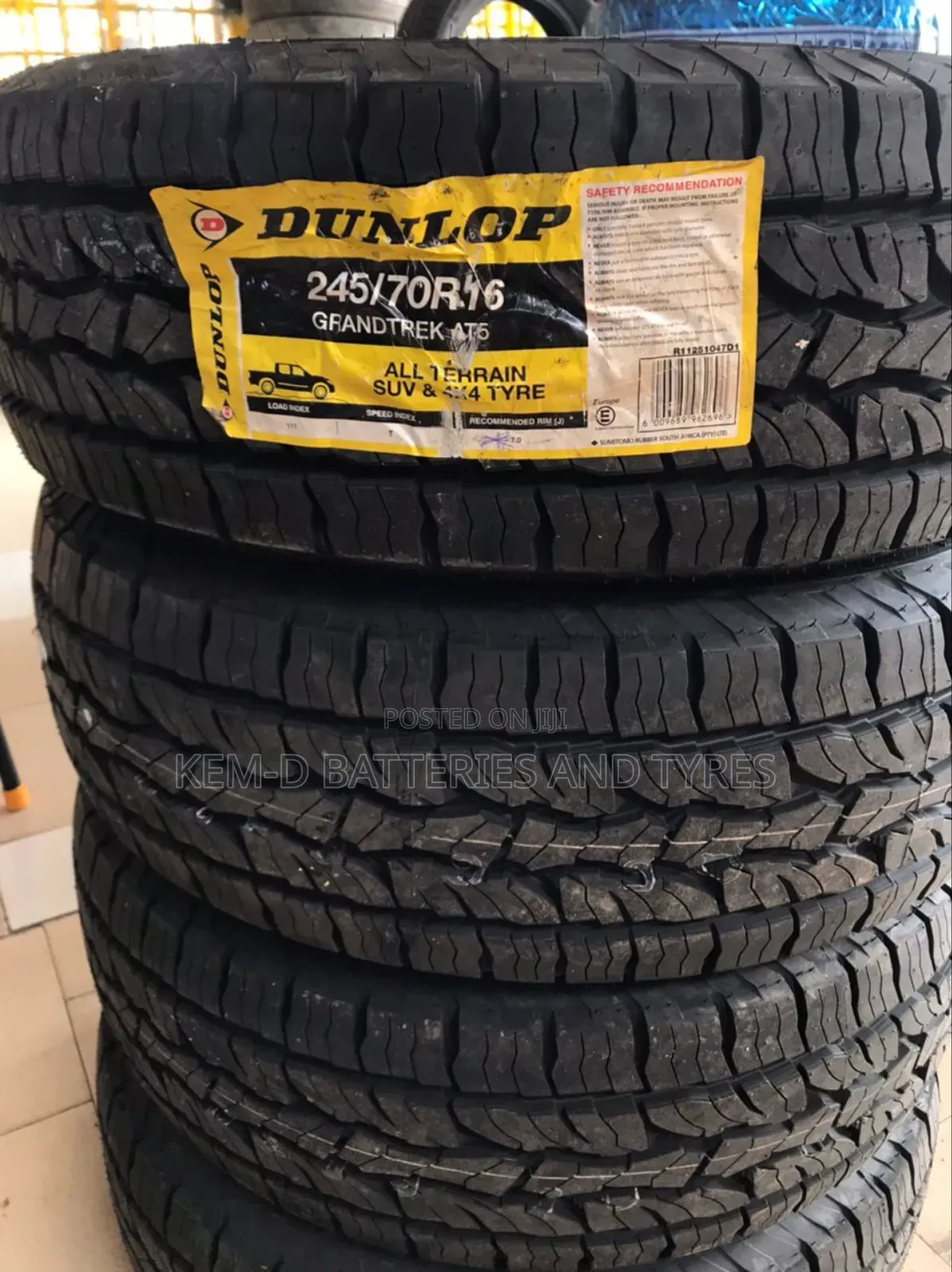 245/70r16 Dunlop Tyres - All Terrain + Free Delivery