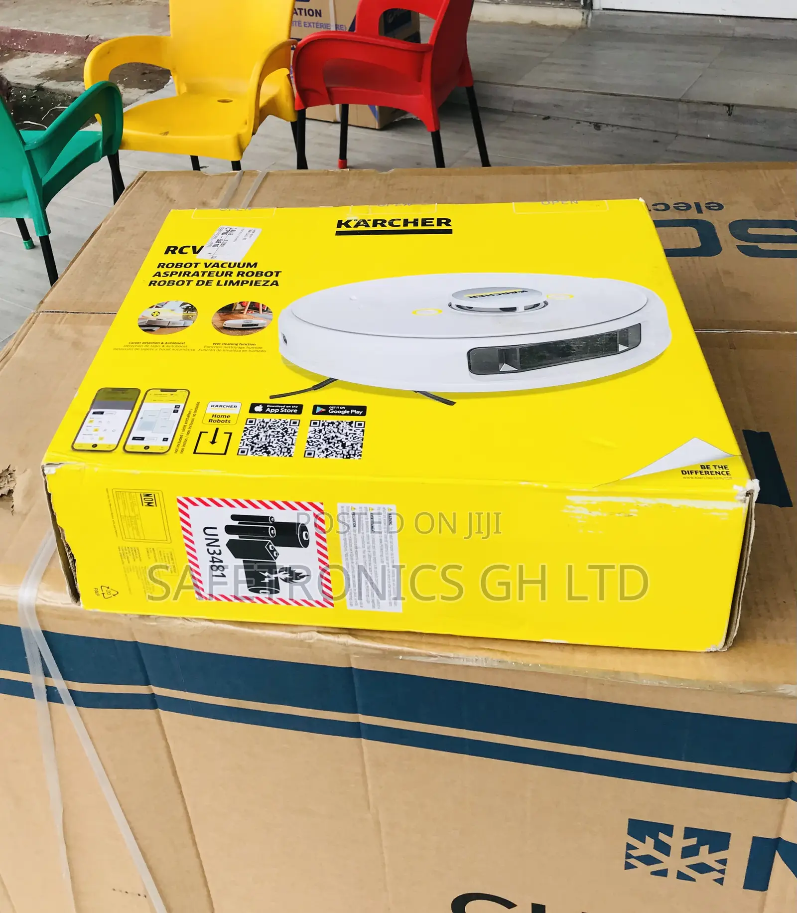 Authentic White RCV 5 Robot Vacuum Cleaner Karcher