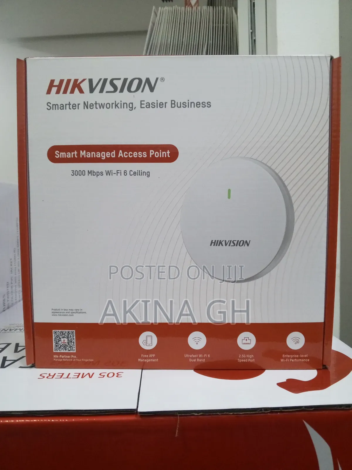 Hikvision Smart Managed Wifi 6 Ceiling Access Point 3000mbps