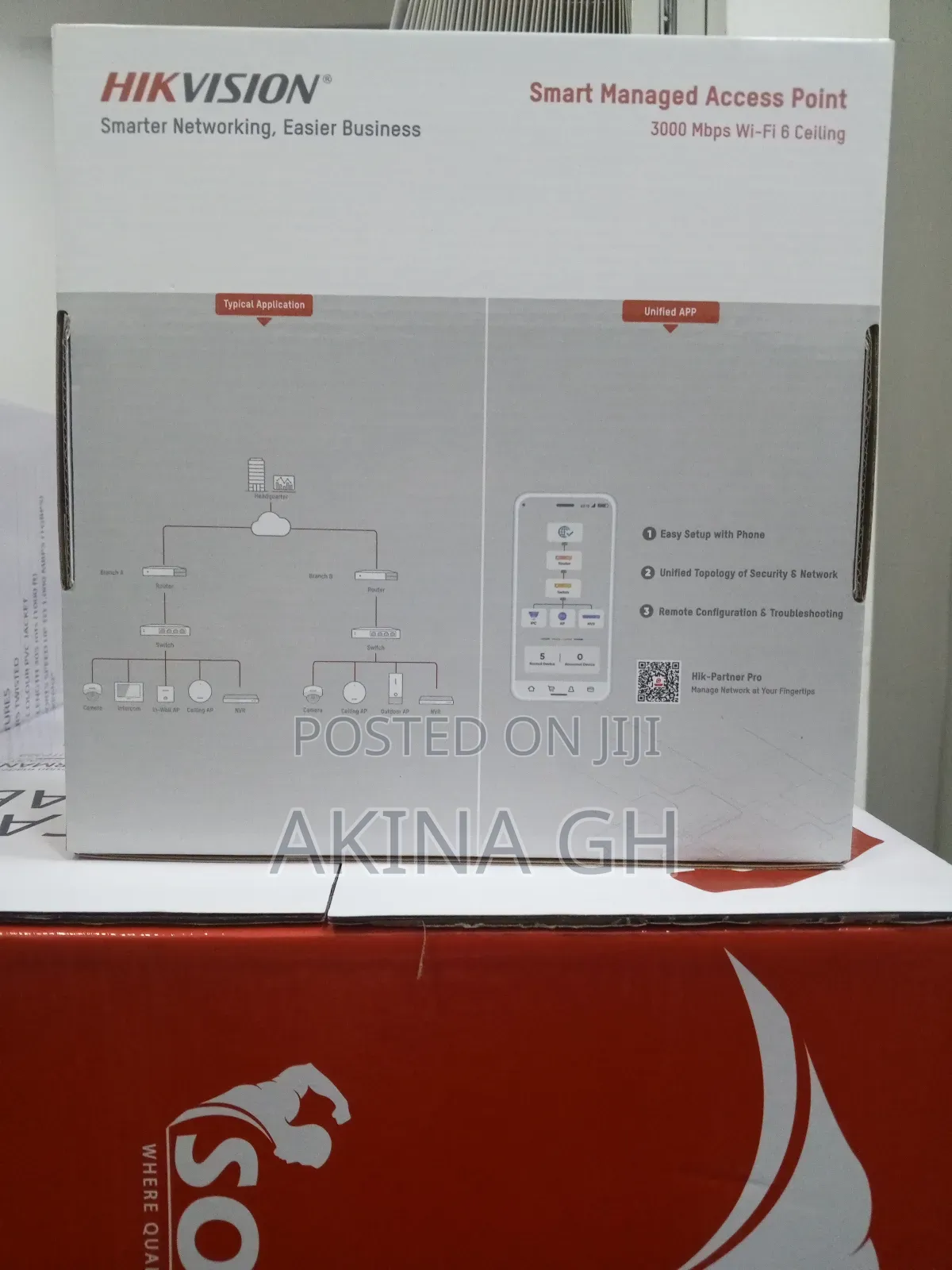 Hikvision Smart Managed Wifi 6 Ceiling Access Point 3000mbps