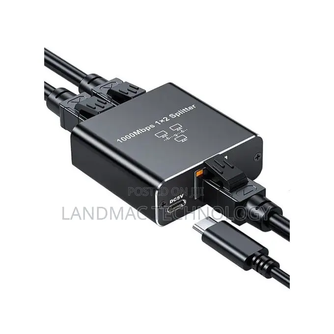 Gigabit Network Connector Two-Way Splitter Switch