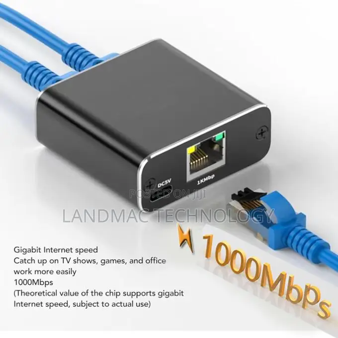 Gigabit Network Connector Two-Way Splitter Switch