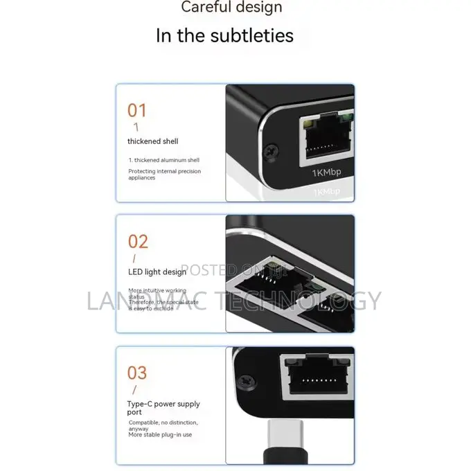 Gigabit Network Connector Two-Way Splitter Switch