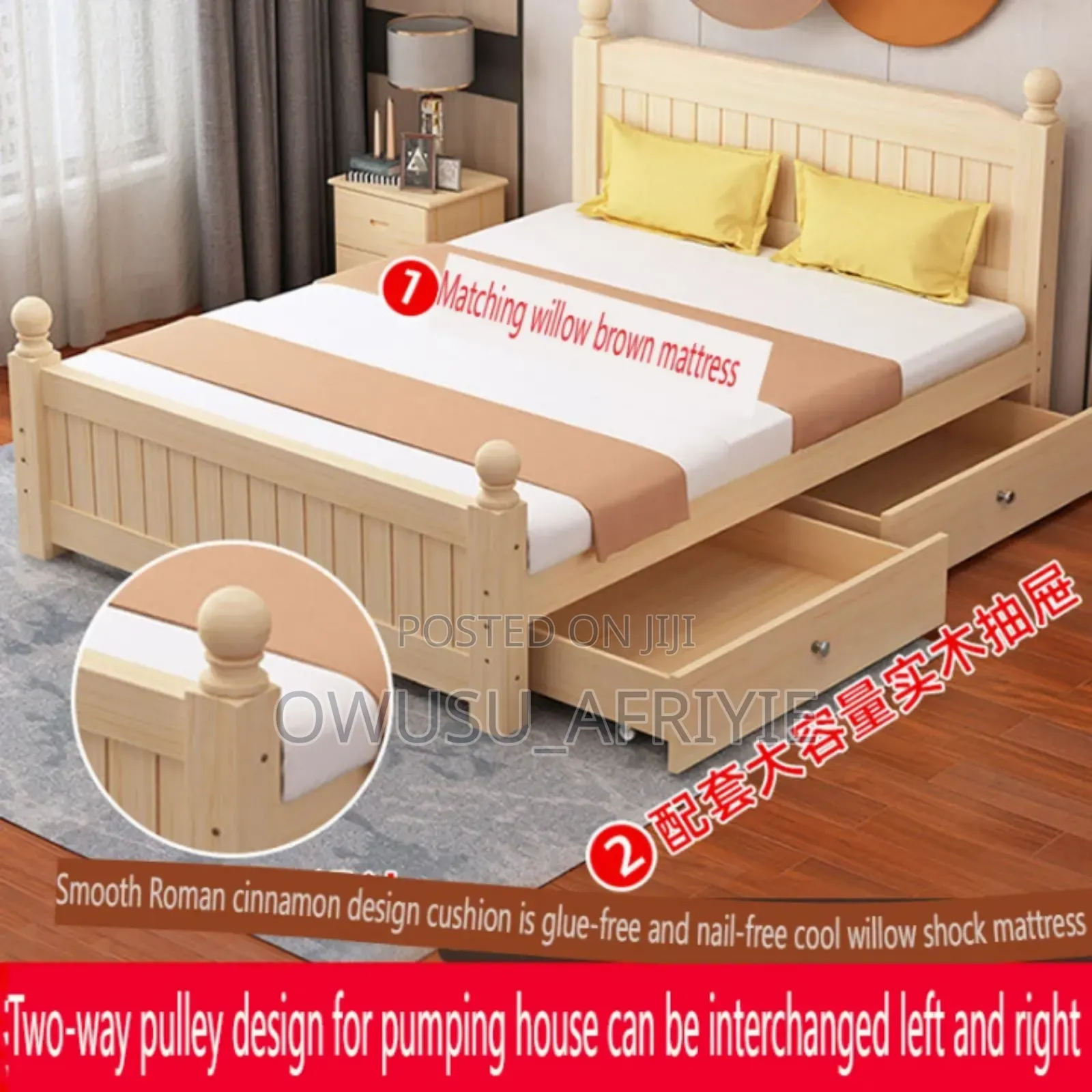 Kind Size Bed Frame With Drawers