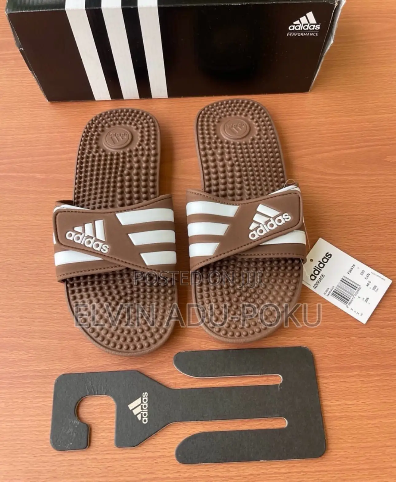 Adidas Unisex Adissage Slides “ Cacoa”