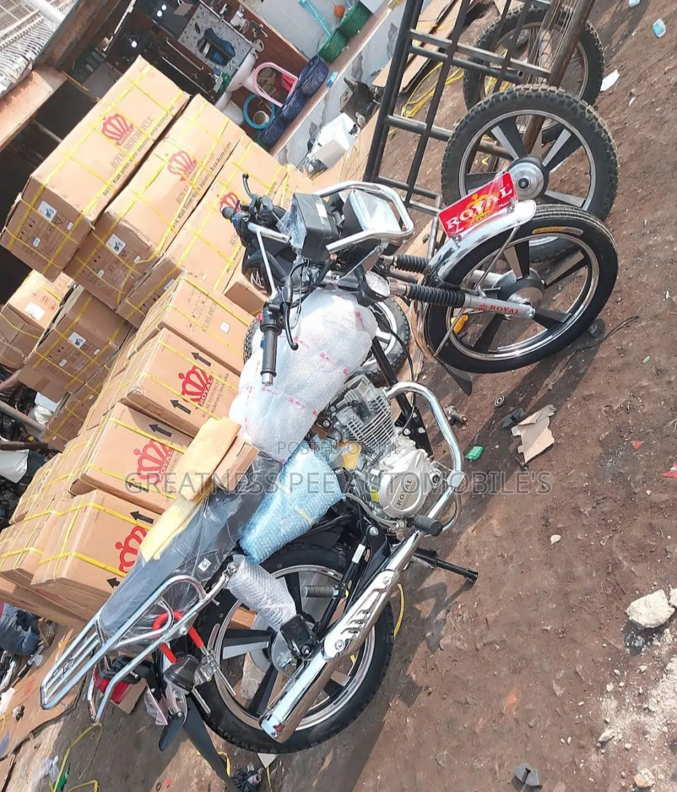 New Royal Motorcycle 2025 Black