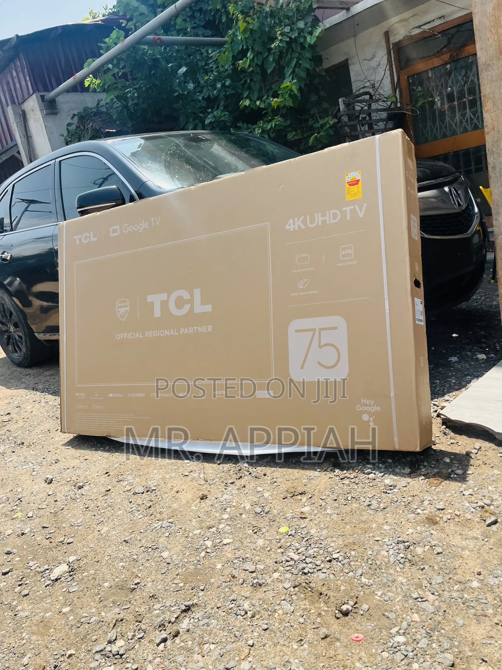 New TCL Uhd Smart Screen Television(75 Inch) Black.